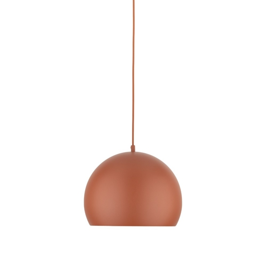 Lampadario per tavolo a cupola rosso mattone 27 cm